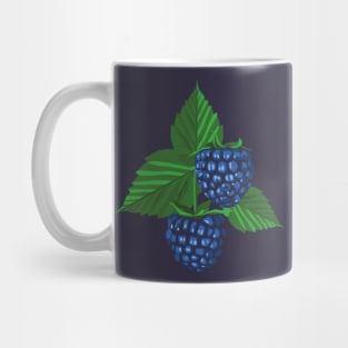 Blackberry illustration Mug